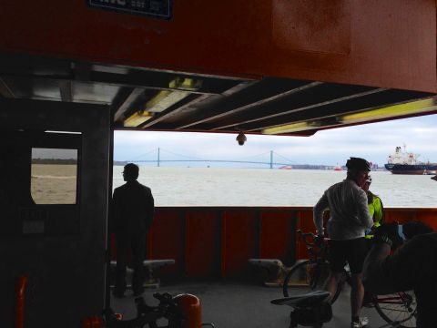 Going back to Manhattan on Staten Island ferry